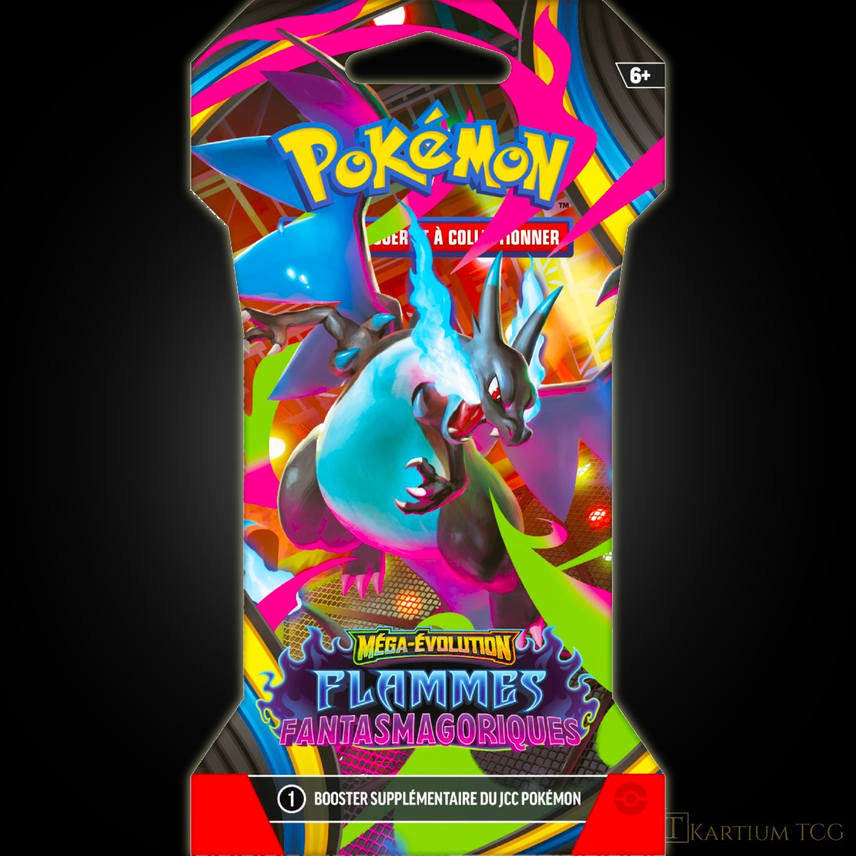 Booster Cartonné Pokémon ME02 Flammes Fantasmagoriques - 10 Cartes FR