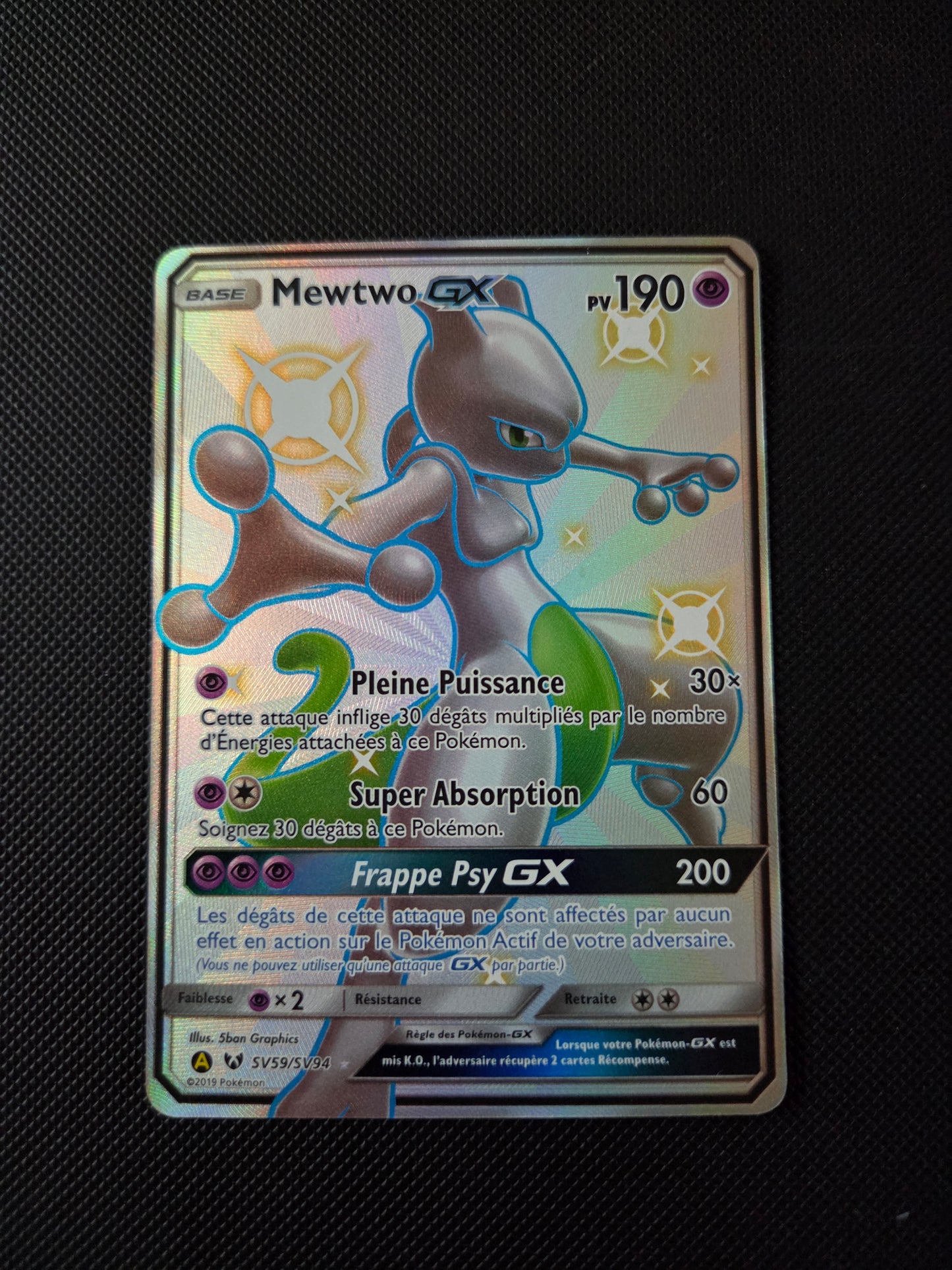 Mewtwo GX SV59/SV94 — Destinées Occultes — FR NM