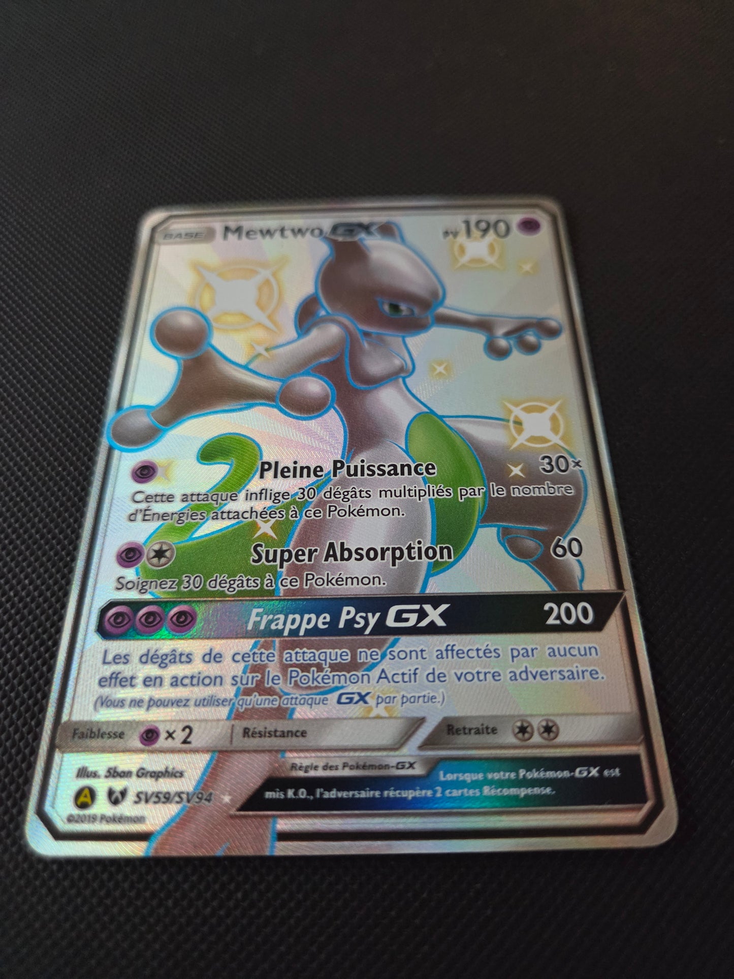 Mewtwo GX SV59/SV94 — Destinées Occultes — FR NM