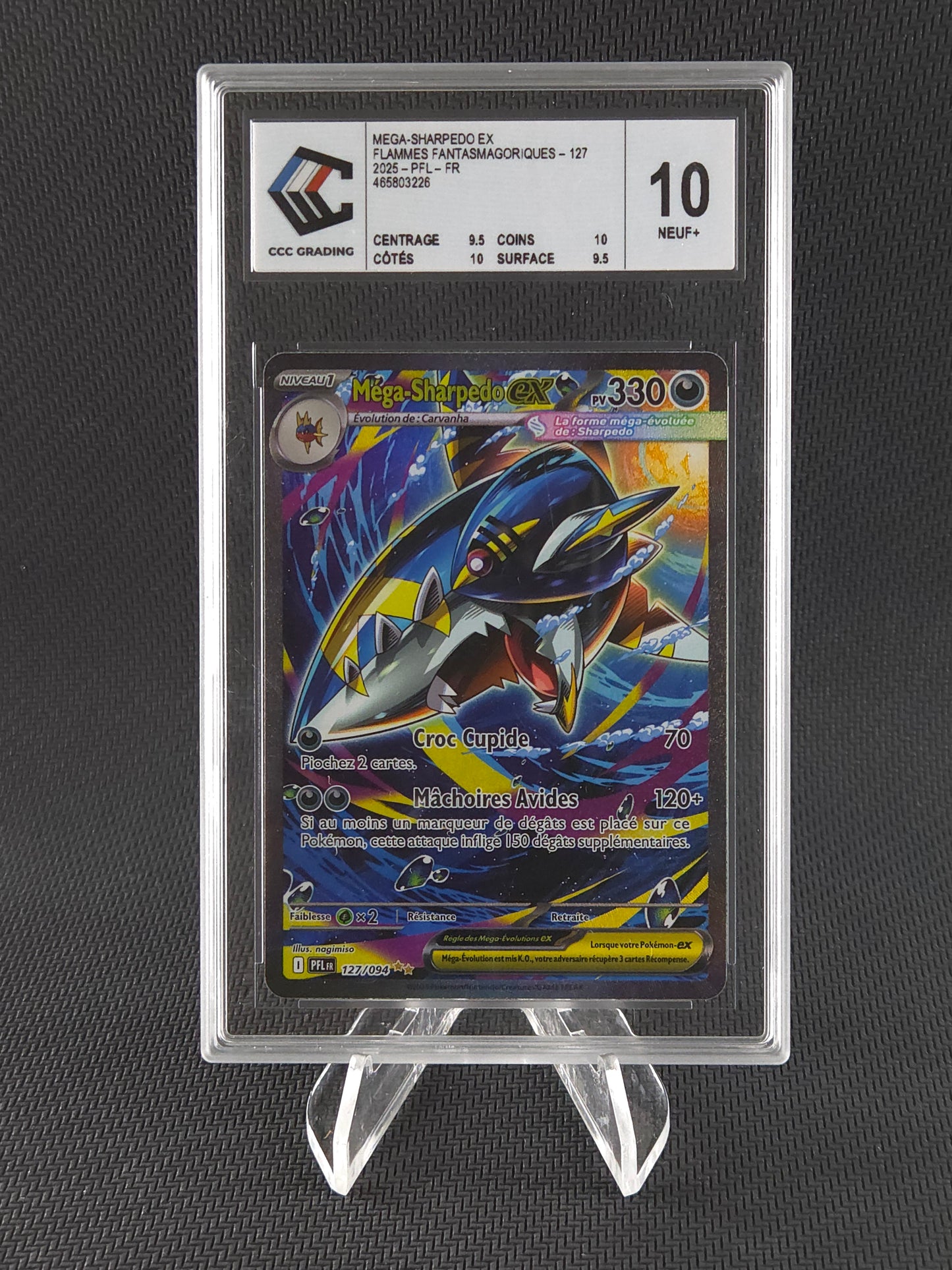 Méga-Sharpedo ex 127/094 – Flammes Fantasmagoriques FR – CCC 10