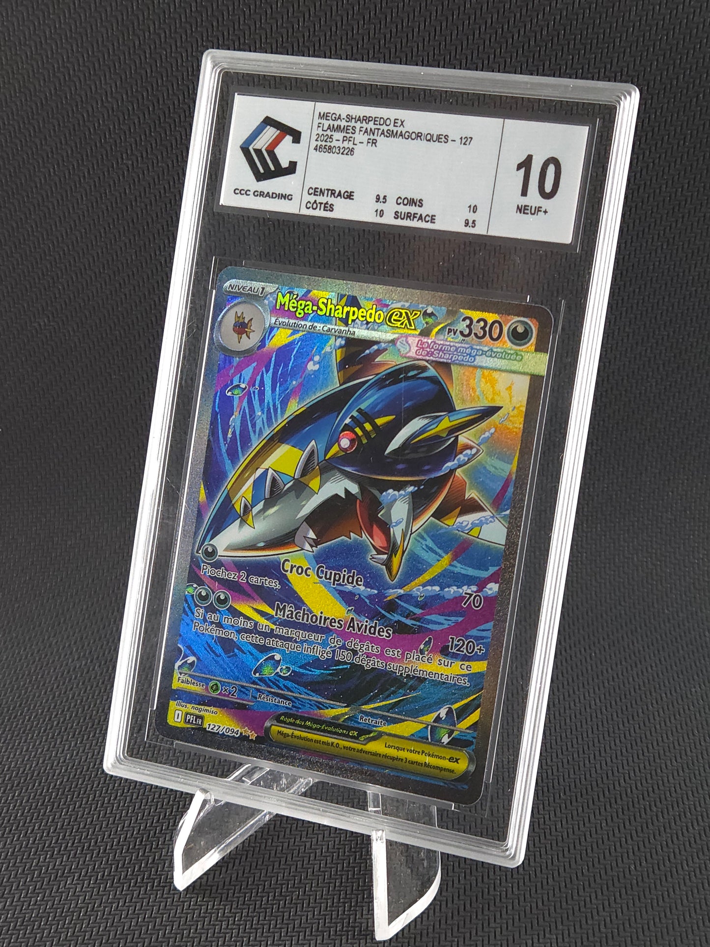 Méga-Sharpedo ex 127/094 – Flammes Fantasmagoriques FR – CCC 10