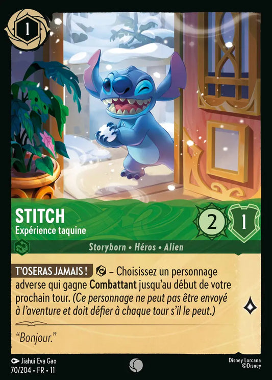 [Chapitre 11] Stitch - Expérience taquine
