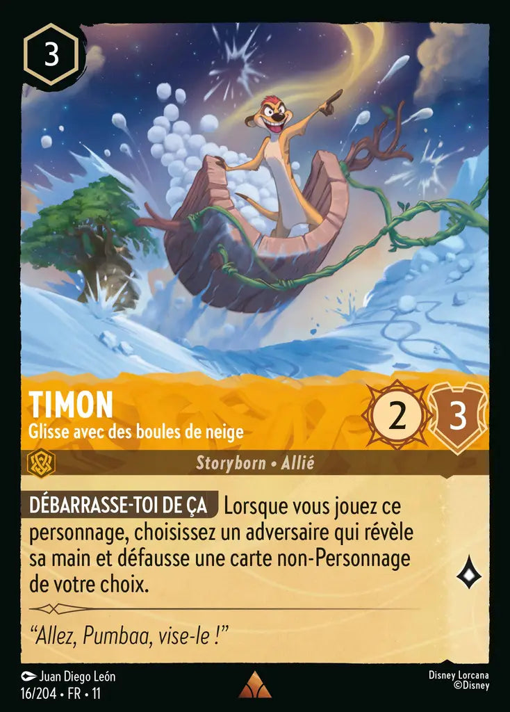 [Chapitre 11] Timon - Glisse avec des boules de neige