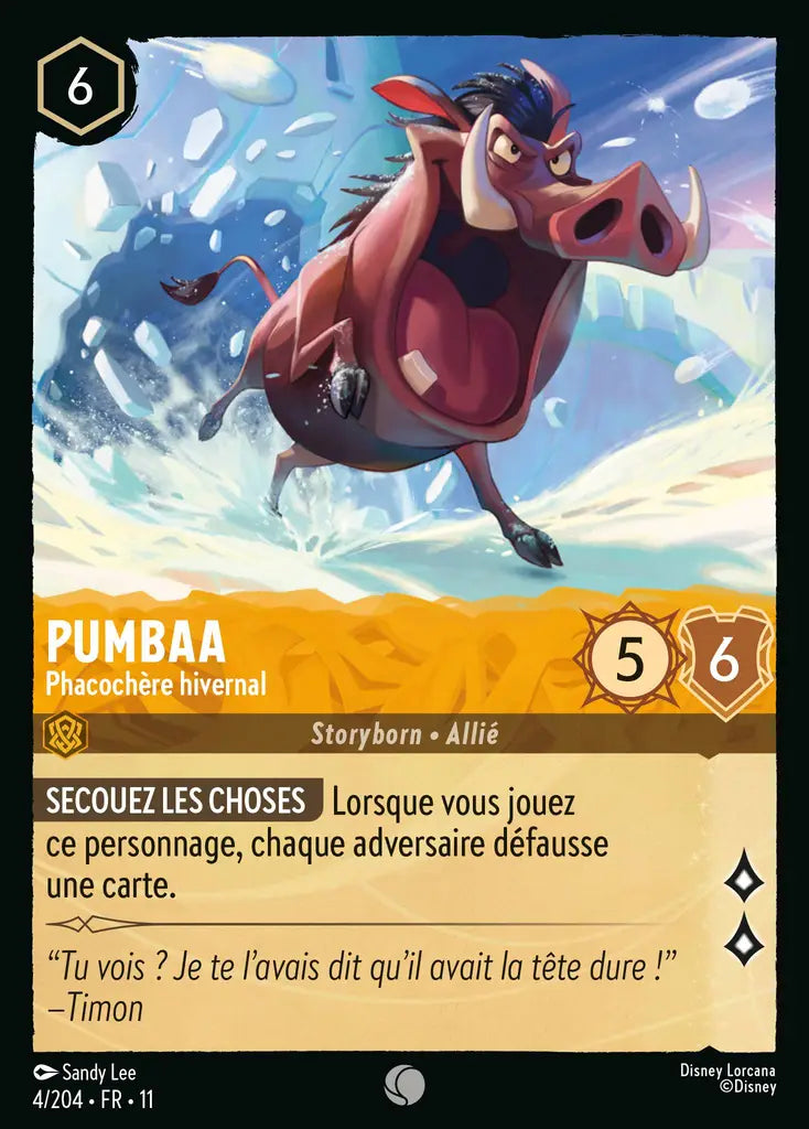 [Chapitre 11] Pumbaa - Phacochère hivernal