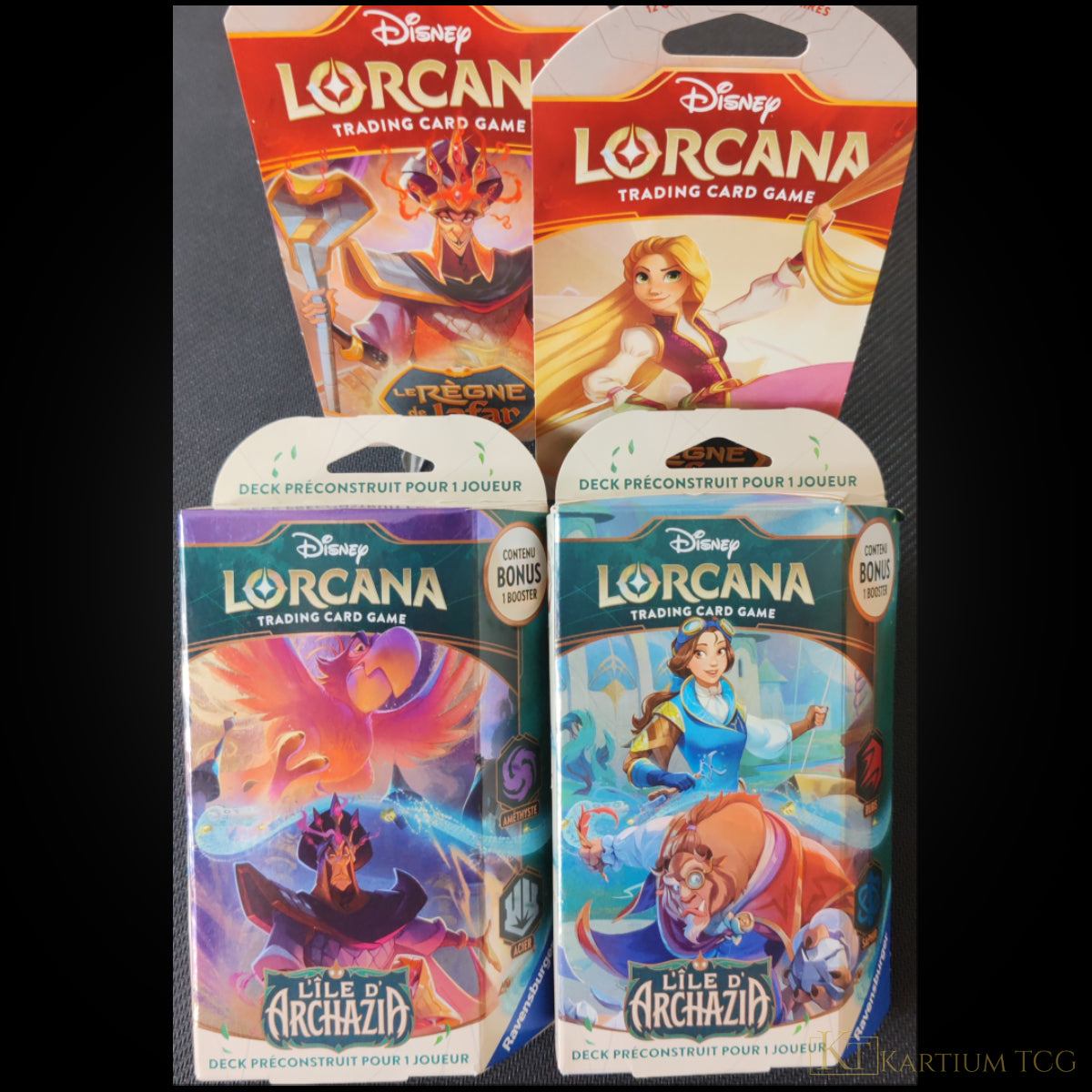 Pack Famille Lorcana – L'Île d'Archazia + Boosters inclus