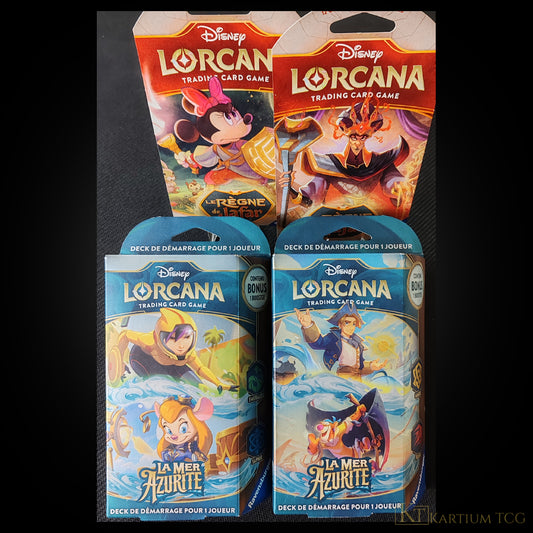Pack Famille Lorcana – La Mer Azurite + Boosters inclus