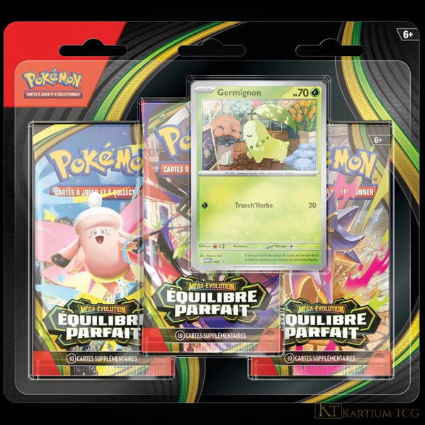 Tripack Pokémon ME03 Équilibre Parfait - 3 Boosters + Promo FR | Kartium TCG